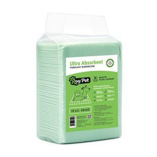 Podkłady higieniczne dla ps&oacute;w i kot&oacute;w ROYPET Ultra Absorbent 60х60 10 szt., JPUA606010
