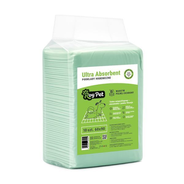 Пелюшки гігієнічні для собак та котів ROYPET Ultra Absorbent 60х90 10 шт JPUA609010 фото Пелюшки гігієнічні для собак та котів ROYPET Ultra Absorbent 60х90 10 шт JPUA609010 фото