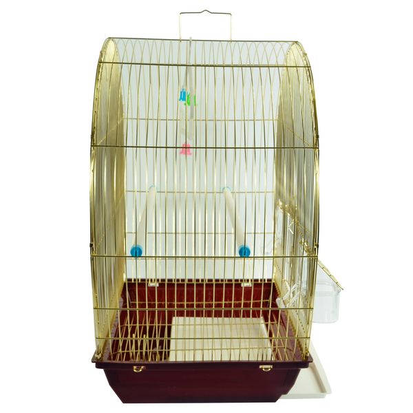 Klatka dla ptak&oacute;w ROYPET mosiądz 37x28x47.5 cm A3127GL