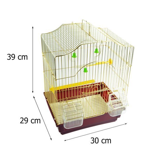 Клітка для птахів ROYPET латунь -A2109 (30*23*39) A2109 фото Клітка для птахів ROYPET латунь -A2109 (30*23*39) A2109 фото