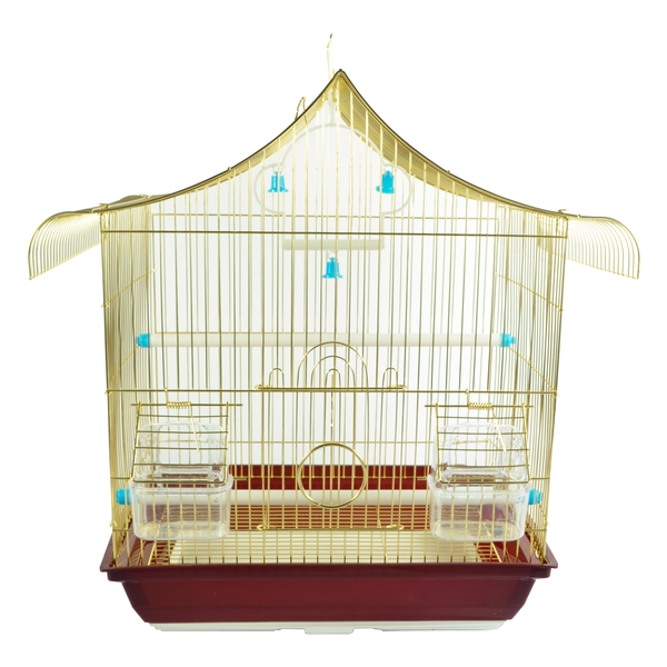Klatka dla ptak&oacute;w ROYPET mosiądz 37x28x45.5 cm A3128GL