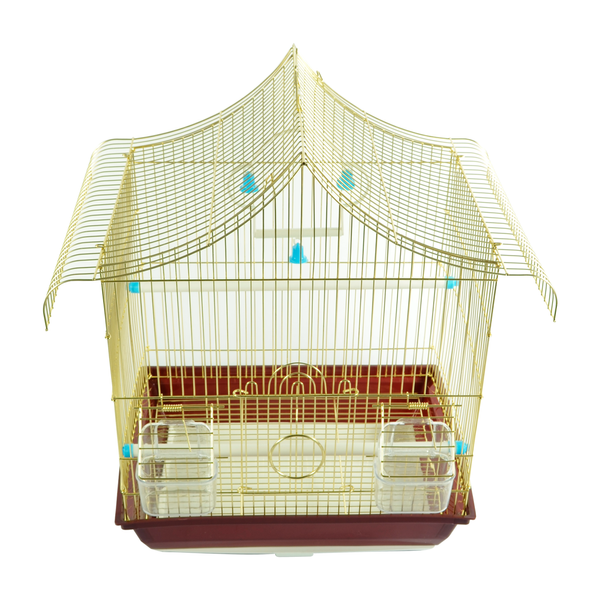 Klatka dla ptak&oacute;w ROYPET mosiądz 37x28x45.5 cm A3128GL