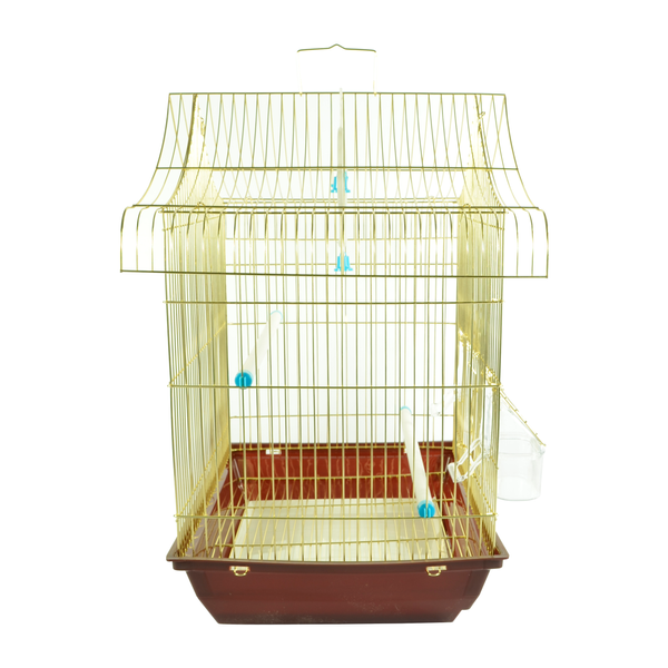 Klatka dla ptak&oacute;w ROYPET mosiądz 37x28x45.5 cm A3128GL