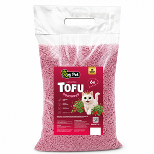 Żwirek dla kot&oacute;w ROYPET sojowy do kuwety truskawkowy 6,0 l, RTU60S