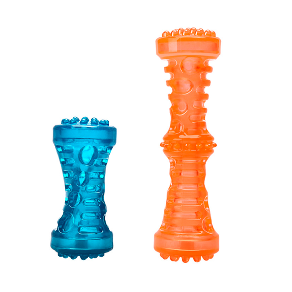 Zabawka TM ROYPET dla psów duża przezroczysta pałeczka z piszczałką 18×5,3 cm